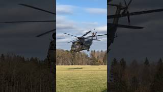 German Air Force CH53GA takeoff… [upl. by Ninnetta165]