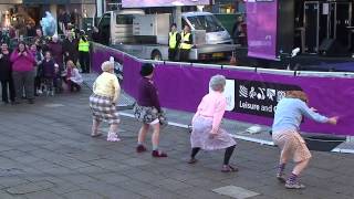 quotThe Dancing Granniesquot strut their stuff in Stafford [upl. by Ahsuatan]