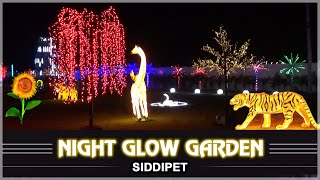 Siddipet Night Garden 🤩🤩  Glow garden Siddipet  Komati Cheruvu Siddipet  Siddipet Night View [upl. by Spielman25]