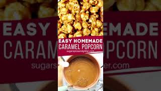 Caramel Popcorn Recipe HOMEMADE CARAMEL POPCORN [upl. by Lillie654]