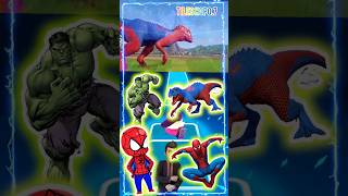 Spiderman vs Venom vs Green Goblin vs mini Spiderman Coffin Dance tileshop coffindance shorts [upl. by Bray]