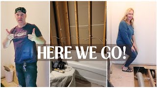 Bathroom Renovation and Plans  PRIMARY ENSUITE BATHROOM DEMOLITION Part 2 [upl. by Idnahr]