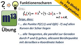 Funktionenscharen Besondere Eigenschaften nachweisen So ähnlich im Abi gesehen [upl. by Burhans85]