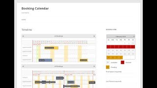 Booking Calendar Legacy Version  Inserting into page of your website [upl. by Juline]