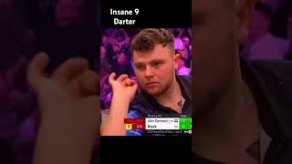 Insane 9 darterdarts viralvideo fypage dartsfans blowup dartsport like 180 9darter [upl. by Checani]