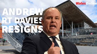 Andrew RT Davies resigns as leader of the Welsh Conservatives [upl. by Anegroeg]