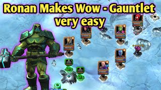 Ronan Makes winter of woe Gauntlet very easy MCOC [upl. by Veriee]