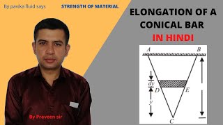 Elongation of a conical bar [upl. by Nosidam]