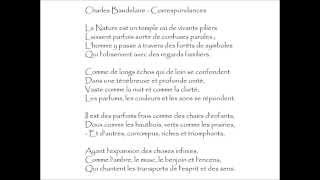 Baudelaire Charles  CORRESPONDANCES  La Nature est un temple où de vivants piliers [upl. by Aicnetroh734]