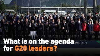 What is on the agenda for G20 leaders [upl. by Romain169]