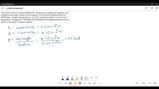 Find the angular displacement [upl. by Munson]