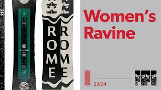 2024 Rome Womens Ravine Snowboard [upl. by Anillek]