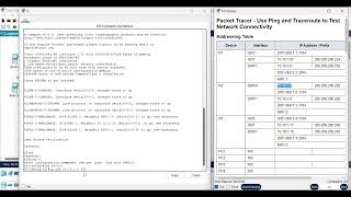 1327 Packet Tracer  Use Ping and Traceroute to Test Network Connectivity [upl. by Erialcyram]