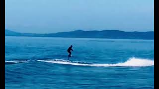 Whidbey Island foilsurfing — Tow in —Scott and Sean [upl. by Oran]