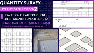 How to calculate quantity of polythene sheet under plain concrete [upl. by Killion379]