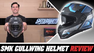 SMK Gullwing Helmet Review at SpeedAddictscom [upl. by Onivag]