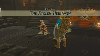 The Legend of Zelda Breath of the Wild Wii U  Shrine Quest  The Stolen Heirloom [upl. by Craddock545]