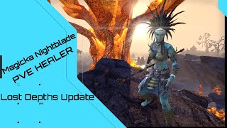 ESO Magicka Nightblade Healer  BEST HEALER  Lost Depths Update [upl. by Senior426]