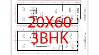 20X60 House plan map details by nikshail [upl. by Fulks804]