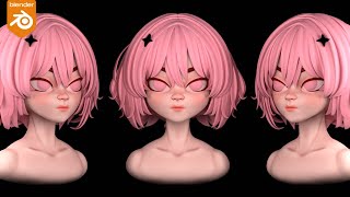 Mastering Blender Sculpting 3D Character Timelapse [upl. by Ardell]