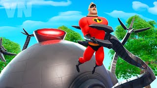 Fortnite Roleplay A DAY IN THE LIFE OF MR INCREDIBLE THE INCREDIBLES A Fortnite Short Film [upl. by Yema259]