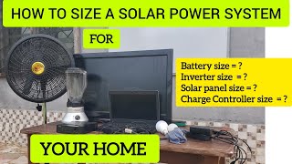 How to Size a Solar Power System for Your Home DIY [upl. by Debee]