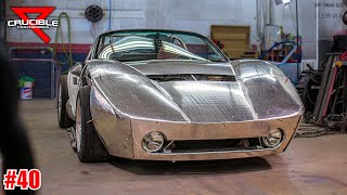 500 Junkyard Supercar Fabricating amp Welding Front End Project Jigsaw 40 [upl. by Lepper]