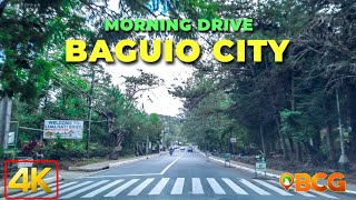 Drive Around Baguio City  4K Morning Drive Around Baguio City [upl. by Suki]