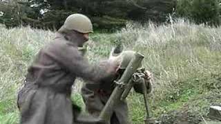 Firing the Soviet 82mm mortar [upl. by Arlan]