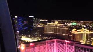 Linq High Roller view of Bellagio fountains [upl. by Hoy]