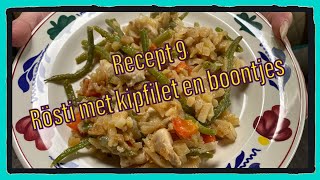 Recept 9 Rosti met kipfilet en boontjes [upl. by Ennazzus]