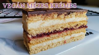 VEGÁN MÉZES KRÉMES MÉZES ZSERBÓ💜 [upl. by Sakiv158]