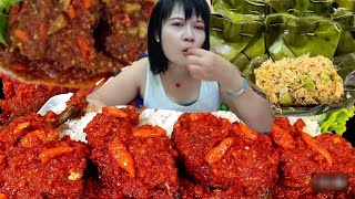 RASANYA NAMPOL‼️MUKBANG BALADO AYAM ampBOTOK LAMTORO DI HONGKONG‼️ [upl. by Nnaillij]