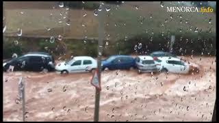 Menorca la DANA provoca inundaciones en el centro de la Isla [upl. by Radmen]