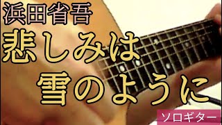 浜田省吾『悲しみは雪のように』ソロギター [upl. by Jeffries940]