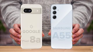 Google Pixel 8a Vs Samsung A55  Full Comparison ⚡ Which one is Best [upl. by Ignace391]