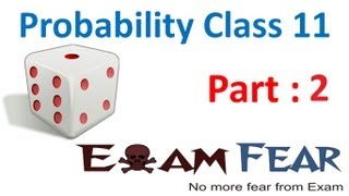 Maths Probability Part 2  Event Class X1 CBSE [upl. by Hanavas]