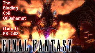 Final Fantasy XIV  The Binding Coil Of Bahamut  Turn 1  SOLO  Speedrun  PB208 [upl. by Enyawed]