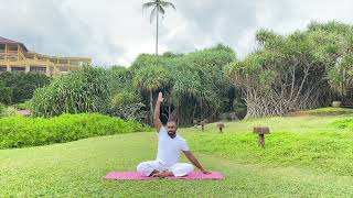 Practice Yoga with Amesh at Barberyn Beach [upl. by Anahoj]