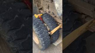 Truck life Stone removing from tyre trucks atrangicarkur trucklife ytshort shorts diwali [upl. by Mccallion]