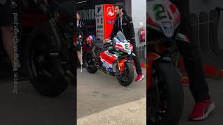 Seeing the Ducati Panigale Rinaldi  ducatipanigale worldsbk rinaldi [upl. by Airdnaed704]