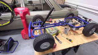 PART 1 Building Go Cart KETTLER KETTCAR 50cc build [upl. by Catina]