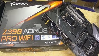 AORUS Z390 Gigabyte PRO WIFI 9th Gen Intel Motherboard UNBOXING  Tech Land [upl. by Neeneg]