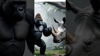 Gorilla Rhino HYBRID Creature in Unreal Engine Style [upl. by Maidie332]