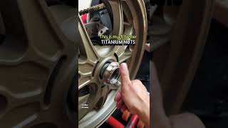 Difference between OEM Wheel Nuts and Titanium Wheel Nuts [upl. by Zapot]