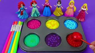 Satisfying Video I How to make Glossy Lolipops in to Heart Pool AND Rainbow Painted Cutting ASMR [upl. by Grim610]