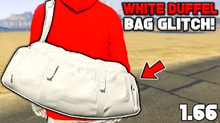 How To Get The White Duffel Bag Glitch In Gta 5 Online 167 [upl. by Eetnahs138]