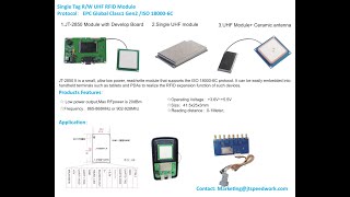 865868Mhz UHF RFID Reader Module Low Power UHF Module [upl. by Artemed]