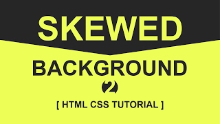 CSS Skewed Background Tutorial  2  pure css tutorials [upl. by Sheline833]