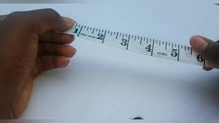 How to read a tape measure Inches side [upl. by Nwavahs]